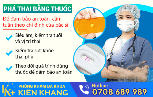 Thai dưới 7 tuần tuổi nên phá thai bằng thuốc để đảm bảo an toàn